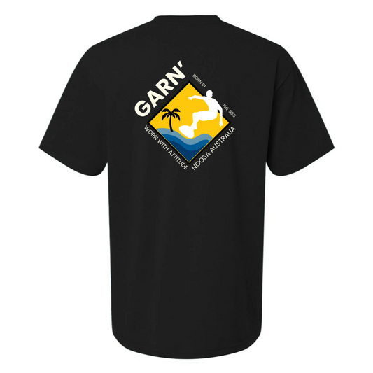 Garn' Noosa Australia Tee - Black