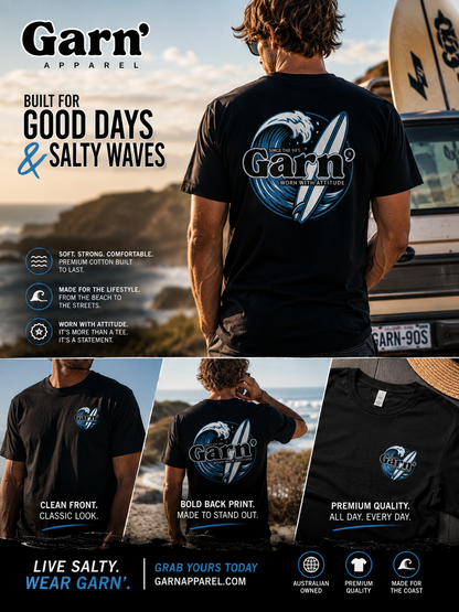 Garn Surfing Blue Wave