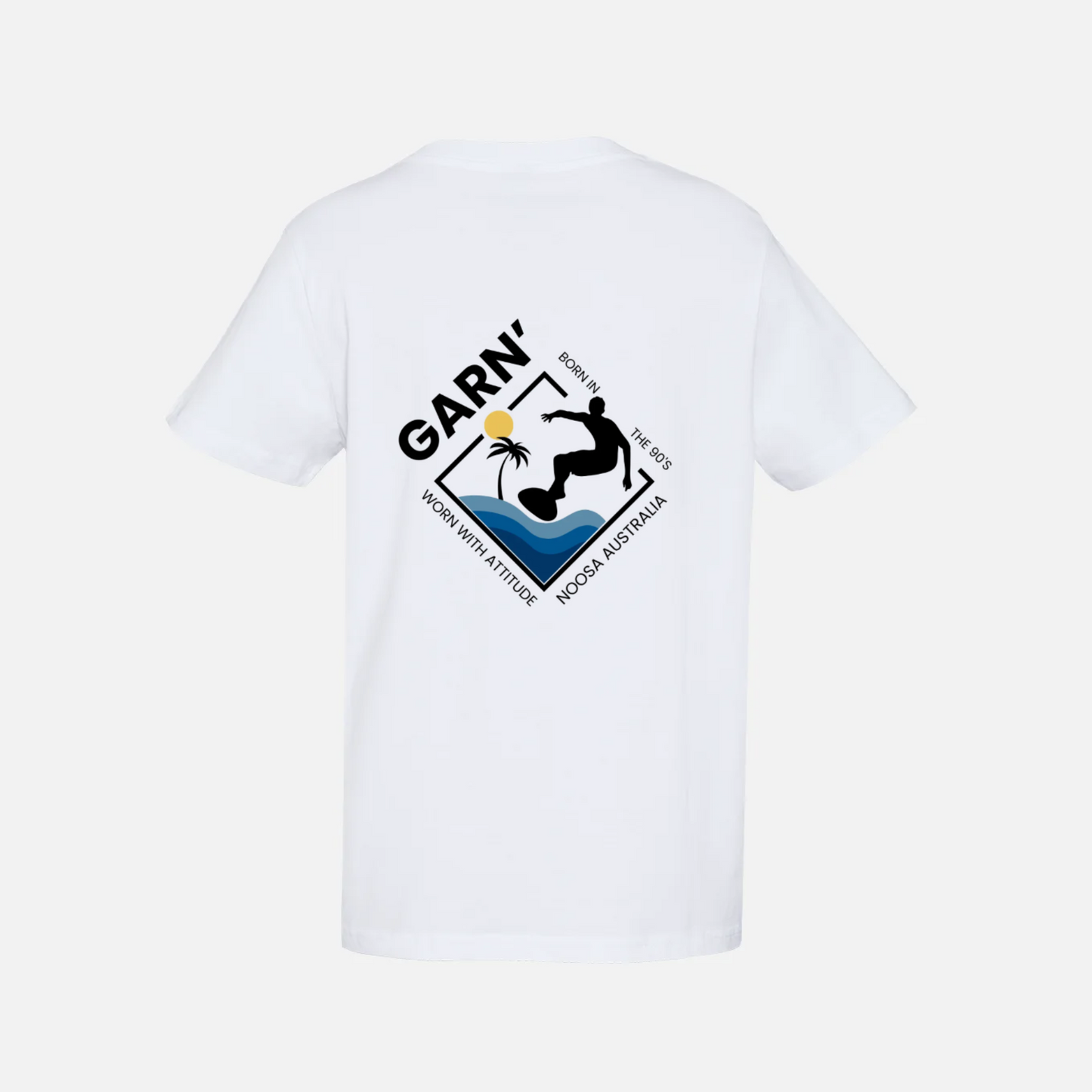 Garn' White NOOSA Surf Block TEE 5050T