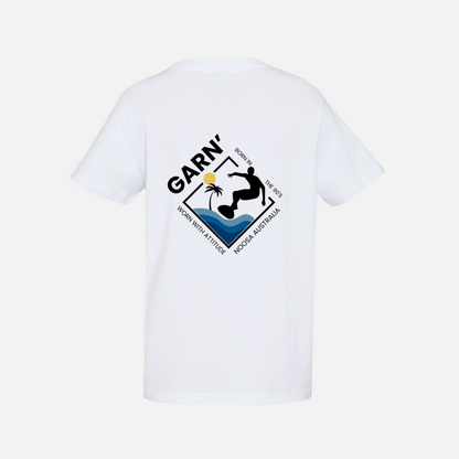 Garn' White NOOSA Surf Block TEE 5050T