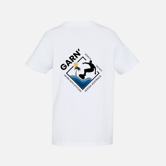 Garn' White NOOSA Surf Block TEE 5050T