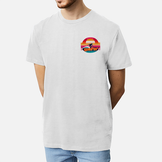 Garn' Sunset Surf Tee - White